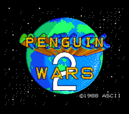 Penguin-Kun Wars 2 (english translation) Title Screen
